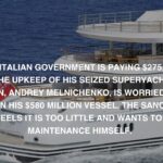 Superyacht Standoff: Italian Government vs. Russian Oligarch Andrey Melnichenko Generosity